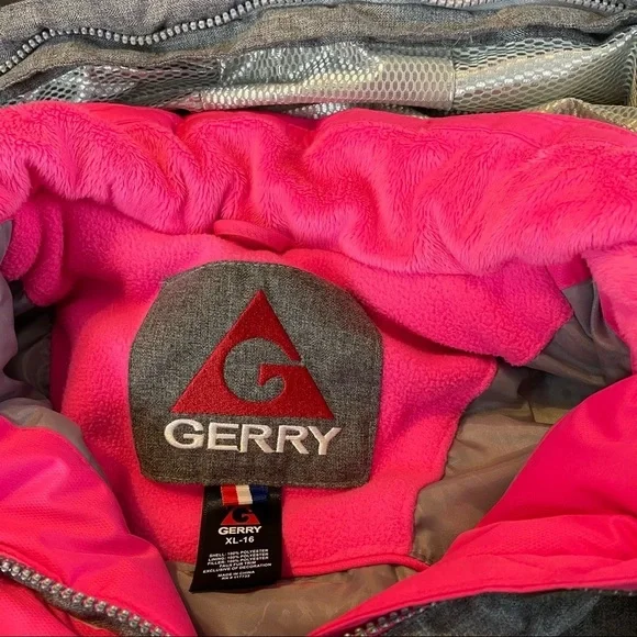 Gerry Gray White & Pink Girls Winter Ski Jacket Size XL(16) or Woman’s S… - Picture 13 of 16